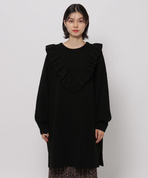 niko and…（ニコアンド） チュニック ニットフリルチュニック