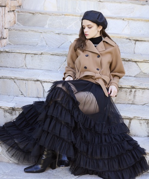 eimy istoire ウールショートトレンチコート ウールショートトレンチコート（トレンチコート）｜EIMY ISTOIRE