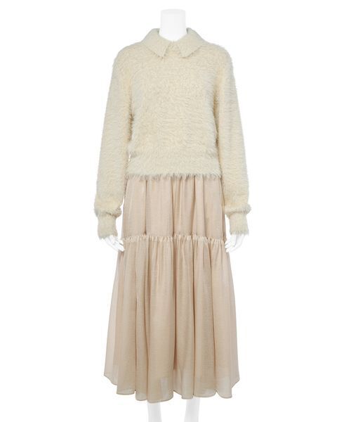 Mila Owen（ミラオーウェン） ワンピース 「セットアイテム」衿付き