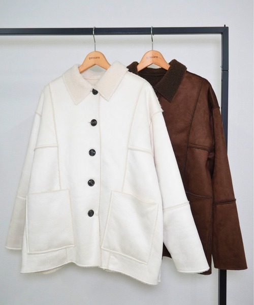 gossara（ゴサラ） ムートンコート ボアコート フェイクムートン