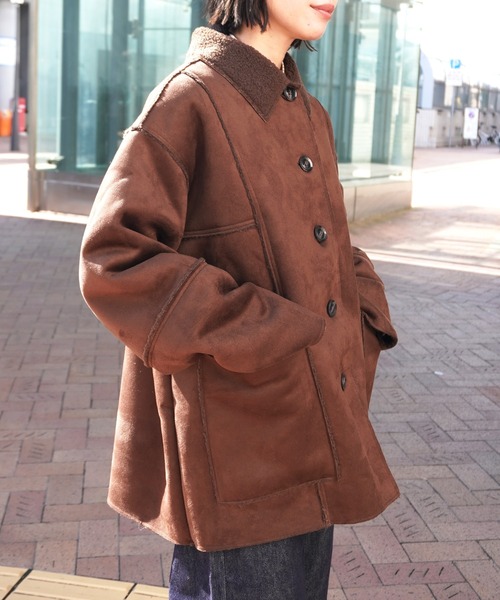 gossara（ゴサラ） ムートンコート ボアコート フェイクムートン