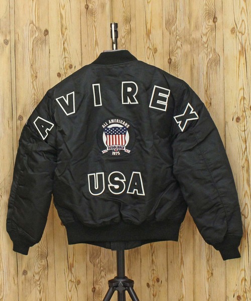 AVIREX（アヴィレックス） ma1 ma-1 MA-1 SIGNATURE BIG LOGO メンズ