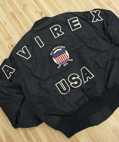 AVIREX（アヴィレックス） ma1 ma-1 MA-1 SIGNATURE BIG LOGO メンズ