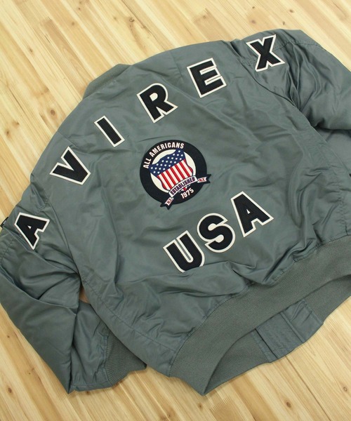 AVIREX（アヴィレックス） ma1 ma-1 MA-1 SIGNATURE BIG LOGO メンズ