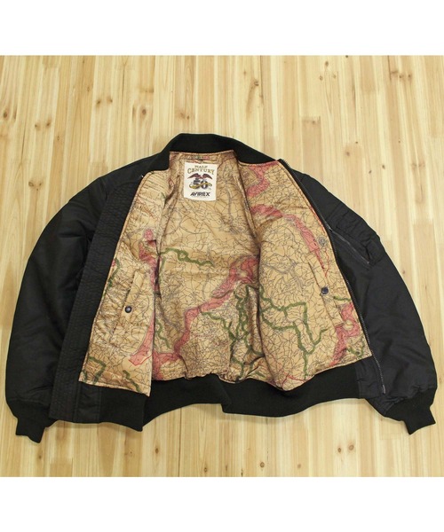 AVIREX（アヴィレックス） ma1 ma-1 MA-1 SIGNATURE BIG LOGO メンズ