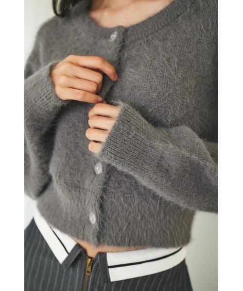 「MIEL CRISHUNANT」 ニットカーディガン FREE ブラック レディース_画像9