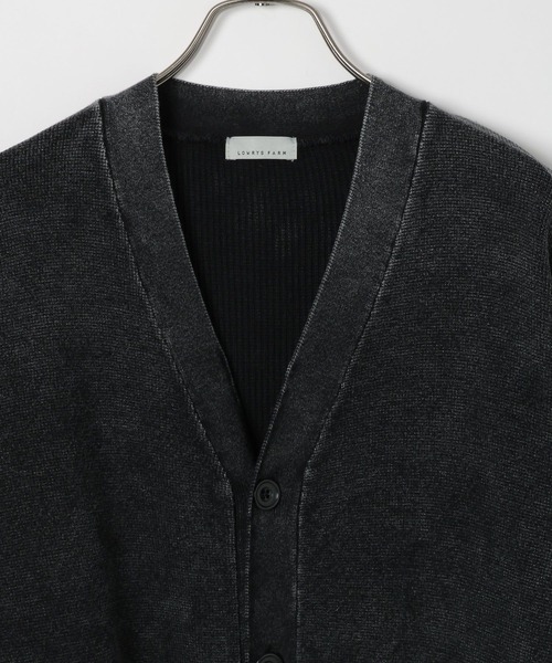 「LOWRYS FARM」 ニットカーディガン FREE ブラック メンズ_画像3