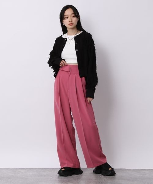 「JEANASIS」 ニットカーディガン FREE オフホワイト レディース_画像5