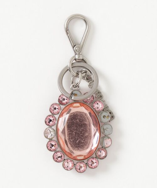 miu miu（ミュウミュウ） キーホルダー - ピンク レディース