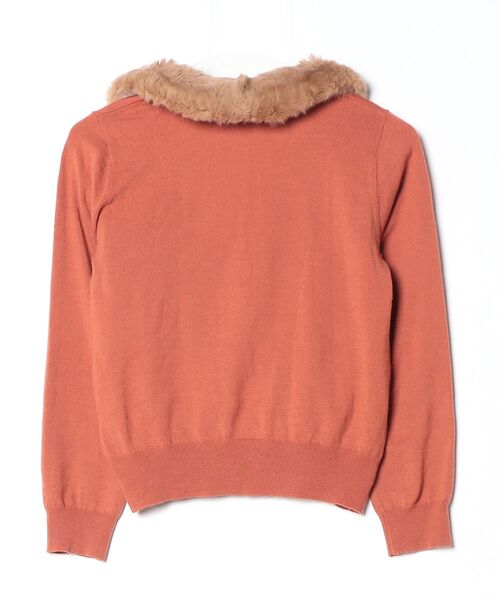 「LAISSE PASSE」 ニットカーディガン 38 オレンジ レディース_画像2