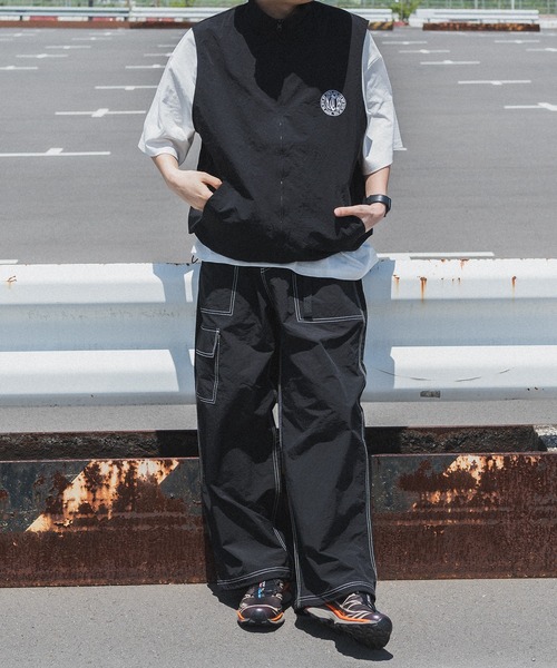 「kutir」 イージーパンツ MEDIUM ブラック メンズ_画像2