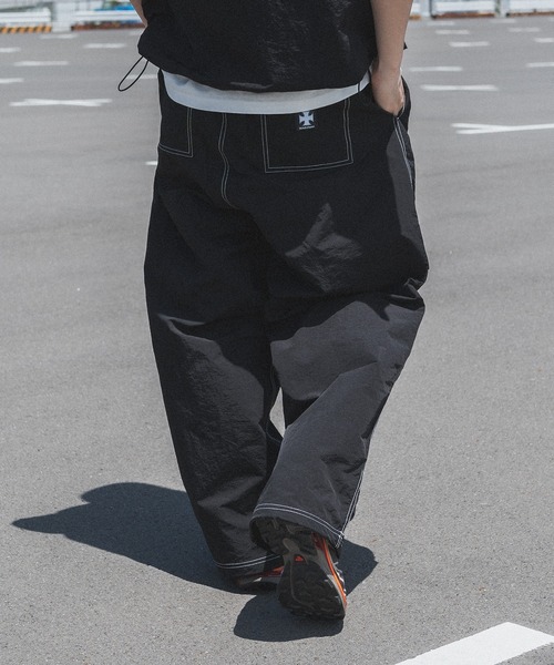 「kutir」 イージーパンツ MEDIUM ブラック メンズ_画像9