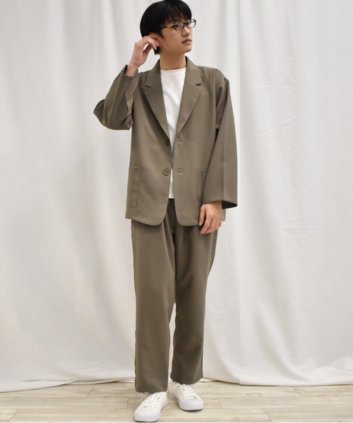 「THE SHOP TK 」 セットアップ L グレイッシュブルー メンズ_画像2