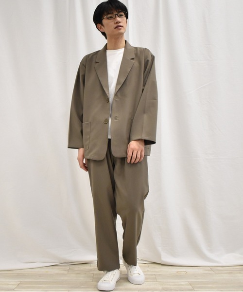 「THE SHOP TK 」 セットアップ L グレイッシュブルー メンズ_画像3