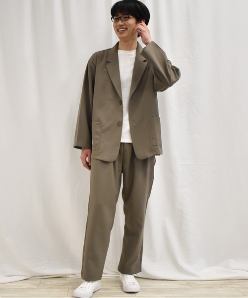 「THE SHOP TK 」 セットアップ L グレイッシュブルー メンズ_画像5