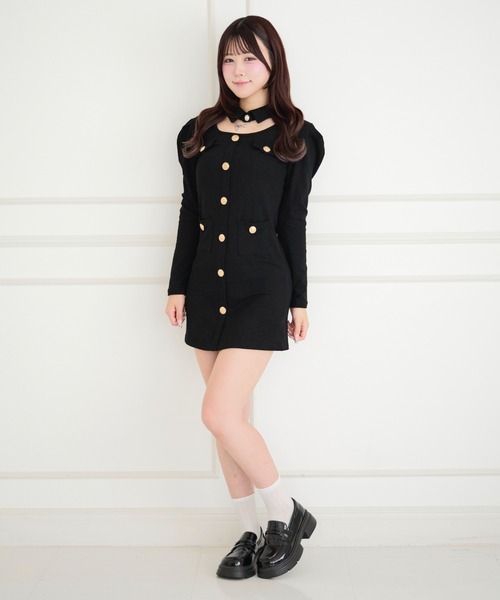 ALLuRing ChaRm ワンピース 夏 Cutout Pleated Mini Dress / カット