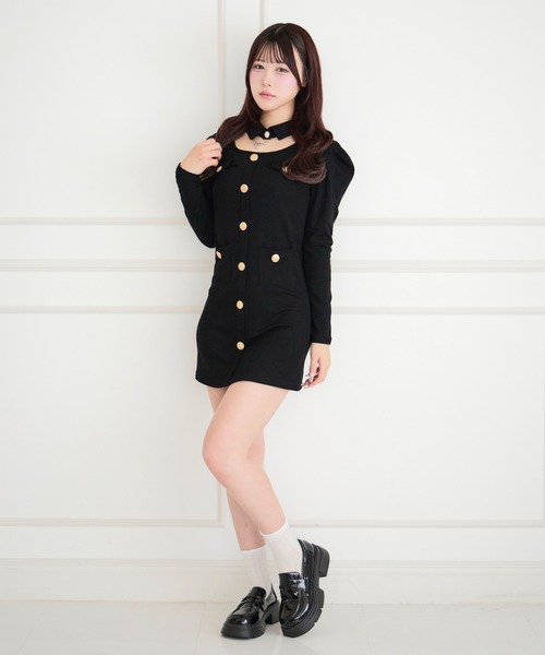 ALLuRing ChaRm ワンピース 夏 Cutout Pleated Mini Dress / カット