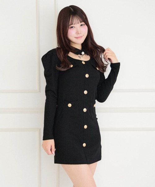 ALLuRing ChaRm ワンピース 夏 Cutout Pleated Mini Dress / カット