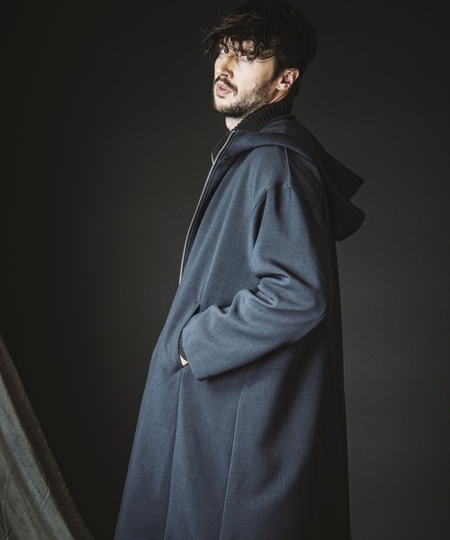 ノーアイディー　NO ID. シンサレートフーデッドコート（ブラック） 楽天市場】【NO ID.(ノーアイディー)】ﾏﾙﾁｳｪｲBIGﾌｰﾄﾞﾓｯｽﾞｺｰﾄ(454006