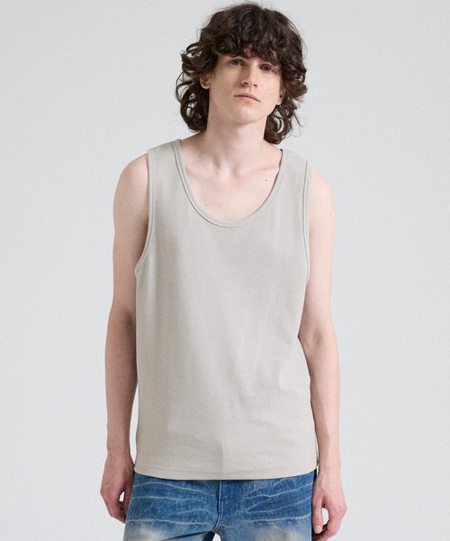 Parts Lab. タンクトップ 「Parts Lab.」T/C Strech Rib Tank Top / T