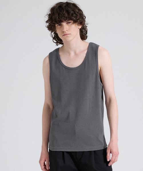 Parts Lab. タンクトップ 「Parts Lab.」T/C Strech Rib Tank Top / T