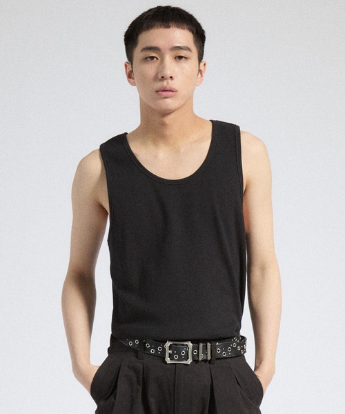 Parts Lab. タンクトップ 「Parts Lab.」T/C Strech Rib Tank Top / T
