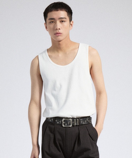 Parts Lab. タンクトップ 「Parts Lab.」T/C Strech Rib Tank Top / T