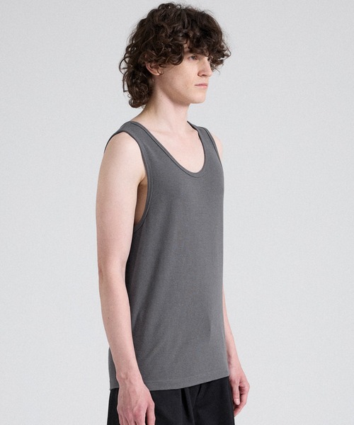 Parts Lab. タンクトップ 「Parts Lab.」T/C Strech Rib Tank Top / T