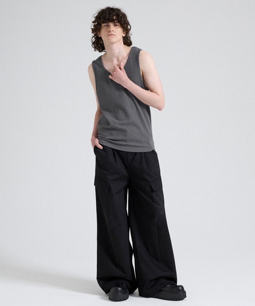 Parts Lab. タンクトップ 「Parts Lab.」T/C Strech Rib Tank Top / T