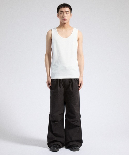 Parts Lab. タンクトップ 「Parts Lab.」T/C Strech Rib Tank Top / T