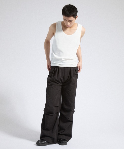 Strech Lab.」T/C 「Parts タンクトップ Lab. Parts タンクトップ 【ほぼ未使用】drawingsnambers Rib T / Top Tank トップス