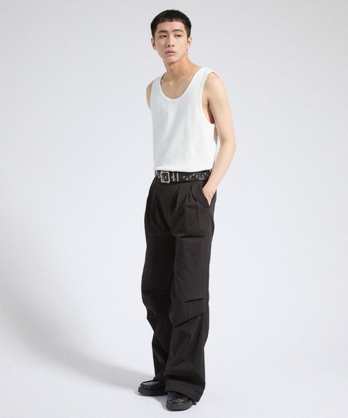 Parts Lab. タンクトップ 「Parts Lab.」T/C Strech Rib Tank Top / T