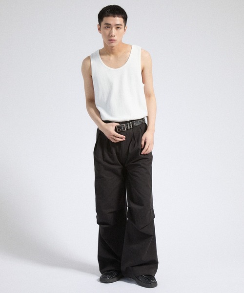 Parts Lab. タンクトップ 「Parts Lab.」T/C Strech Rib Tank Top / T