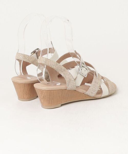「MODE KAORI」 ヒールサンダル 24cm ホワイト レディース_画像2