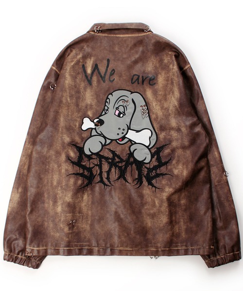 GALFY（ガルフィー） 革ジャン ライダース バチバチピアスPUコーチ