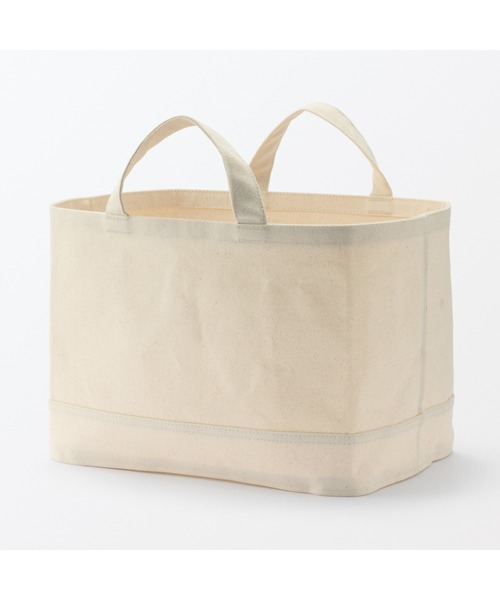 無印良品（MUJI） 収納 綿帆布 持ち手付ソフトボックス 大 約幅37
