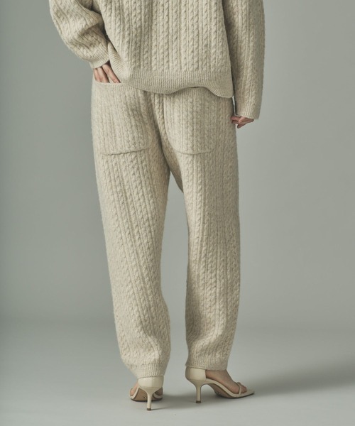 「Curensology」 イージーパンツ FREE オフホワイト レディース_画像5