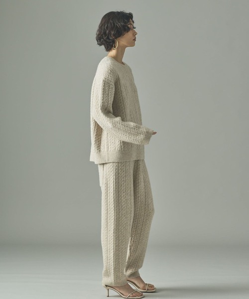 「Curensology」 イージーパンツ FREE オフホワイト レディース_画像7