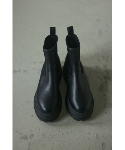 「BLACK BY MOUSSY」 ショートブーツ 37 ブラック レディース_画像2