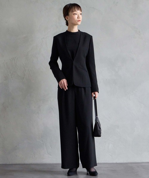 「AIMER」 セットアップ 9号 ブラック レディース_画像4