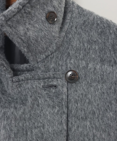 「andme」 ステンカラーコート M チャコールグレー レディース_画像8