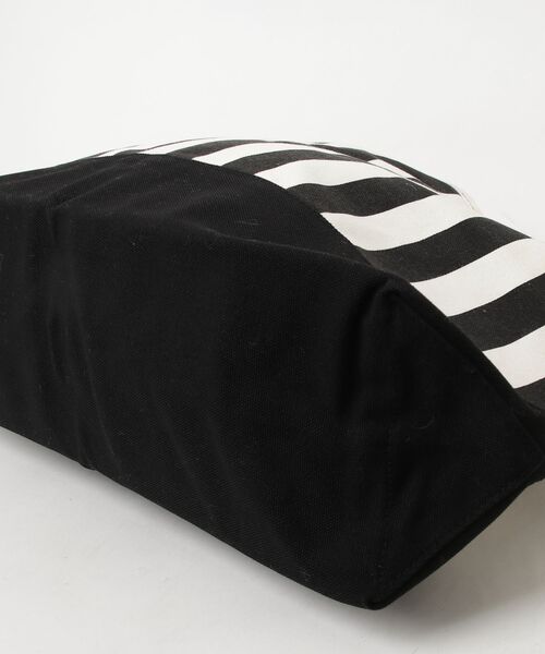 「OKIRAKU」 ストライプ柄ハンドバッグ - ホワイト レディース_画像3