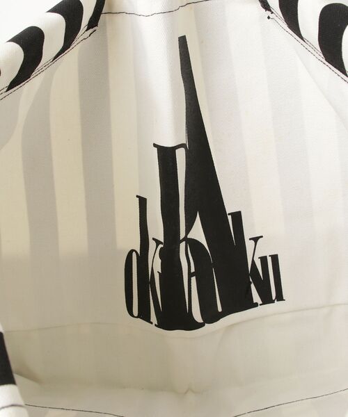 「OKIRAKU」 ストライプ柄ハンドバッグ - ホワイト レディース_画像4