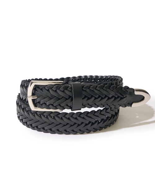 TETE HOMME（テット オム） ベルト 30mm 水牛メッシュレザーベルト 