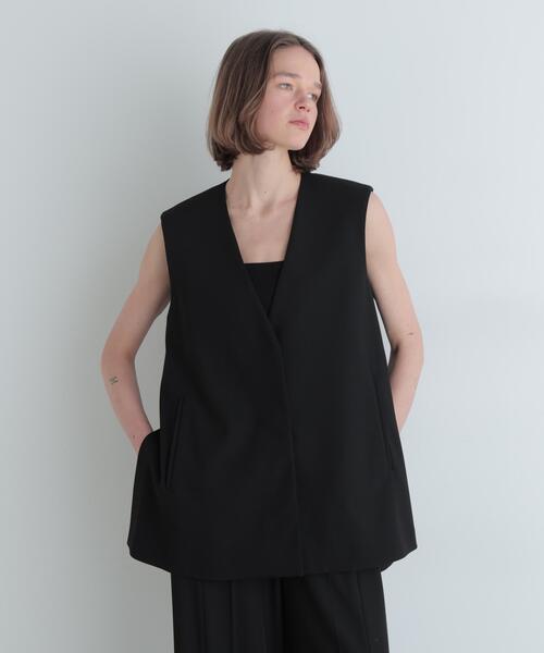 LE PHIL（ル フィル） ジャケット ノーカラージャケット 2WAYツイル