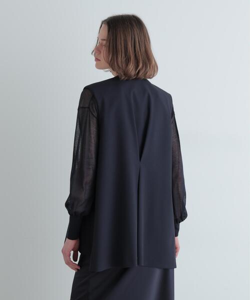 LE PHIL（ル フィル） ジャケット ノーカラージャケット 2WAYツイル