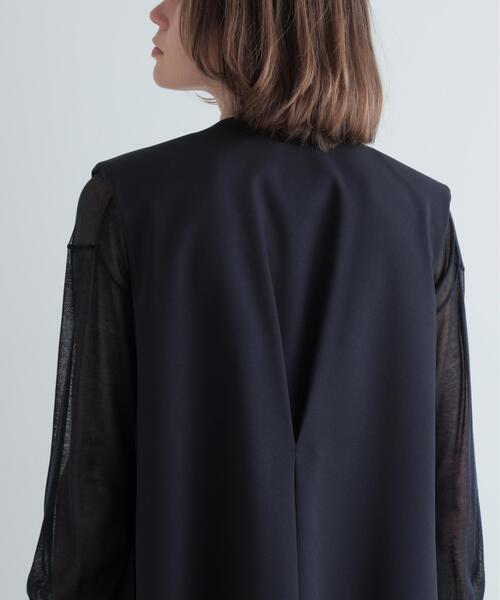 LE PHIL（ル フィル） ジャケット ノーカラージャケット 2WAYツイル