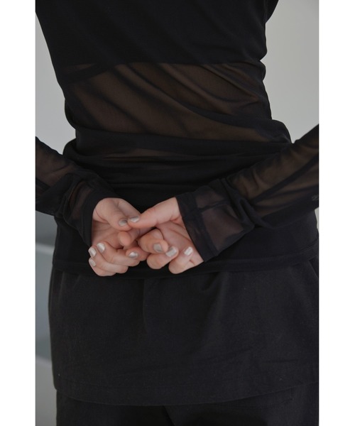 「ALEXIA STAM」 長袖チュニック M ブラック レディース_画像4