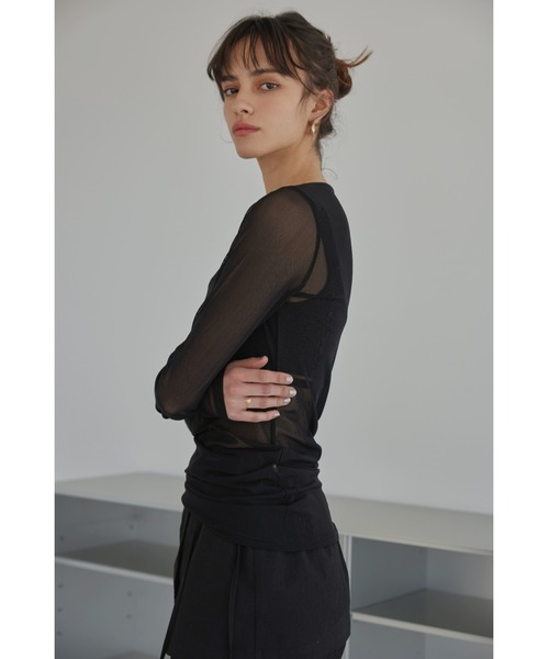 「ALEXIA STAM」 長袖チュニック M ブラック レディース_画像6