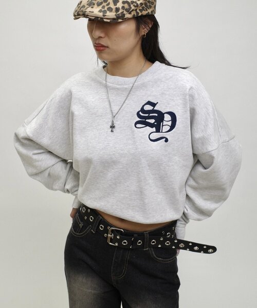 「WHO'S WHO gallery」 スウェットカットソー FREE グレー レディース_画像4